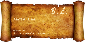 Barta Lea névjegykártya